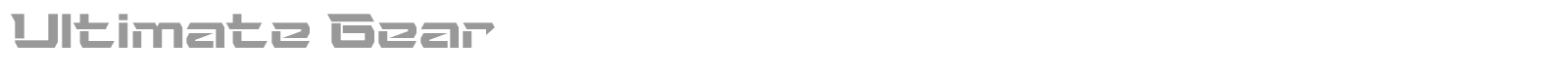Ultimate Gear font preview